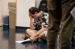 David Deblinger in rehearsal